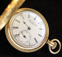 Waltham pocket watch 1880s era, roman numeral dial